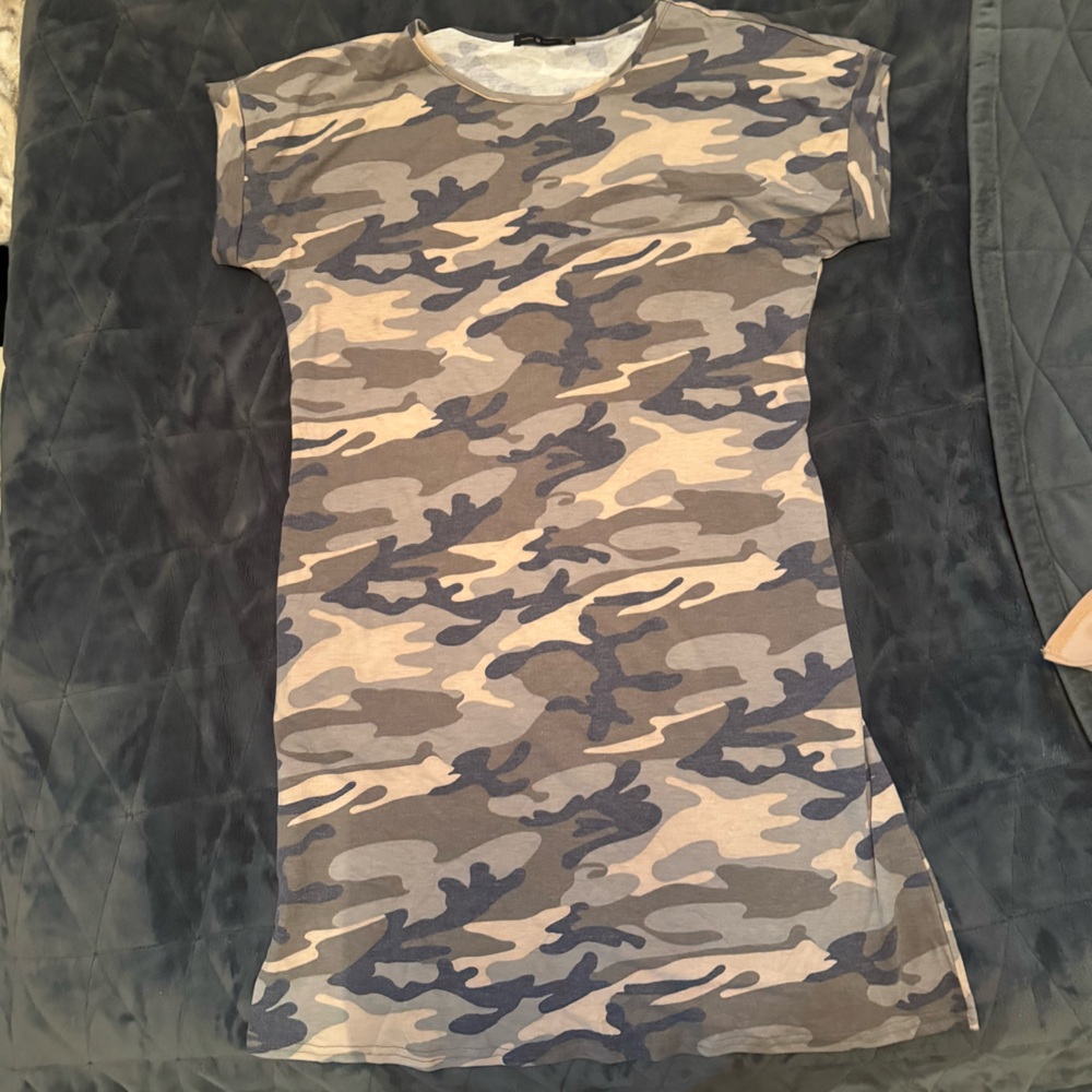 Camouflage T-Shirt Dress